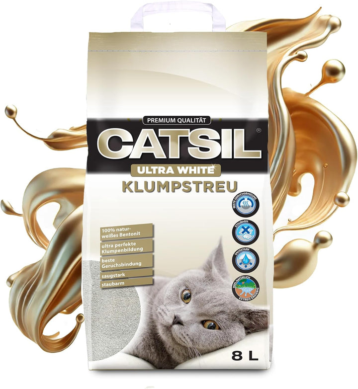 15 l White Cat mit Babypuderduft Klumpstreu Katzenstreu