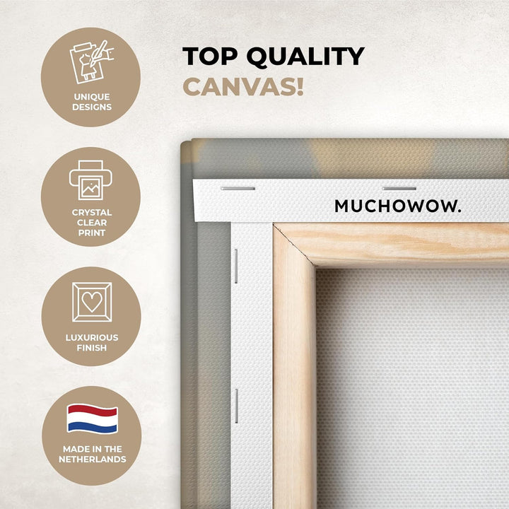 MuchoWow© Leinwandbild Gross 120x80 cm XXL Dekoration Wohnzimmer Bilder Pictures Wall Decoration Liv
