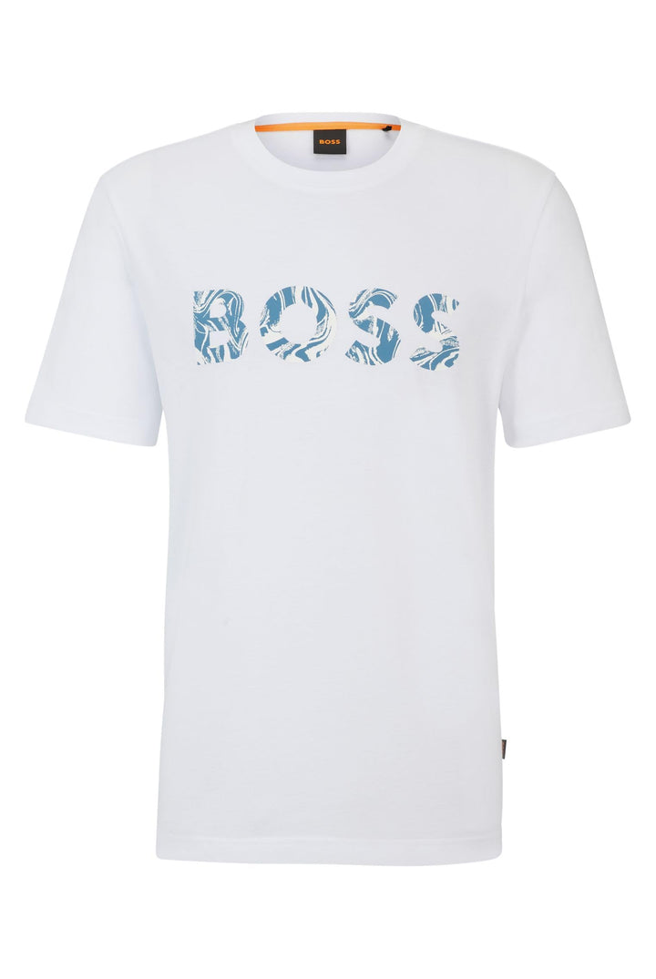 BOSS Herren Tee Curved T-Shirt (1er Pack) XXL White100, XXL White100
