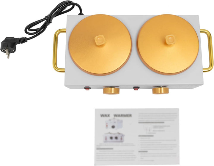 Wax Maschine Tragbar Warmwachsgerät 200W elektrischer Wachswärmer Gerät Wachsschmelzer Doppel Wachsg