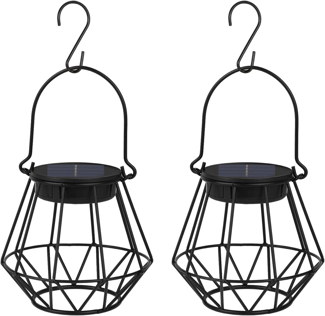 Kimjo Solarlaterne für Aussen, Solarlampen für Aussen Garten Hängend/Stehend, IP65 Wasserdicht Solar