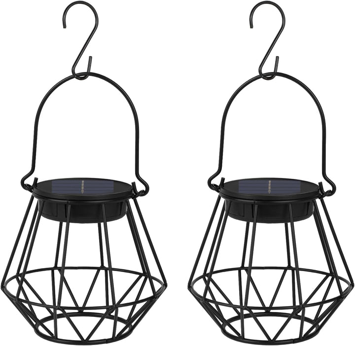 Kimjo Solarlaterne für Aussen, Solarlampen für Aussen Garten Hängend/Stehend, IP65 Wasserdicht Solar