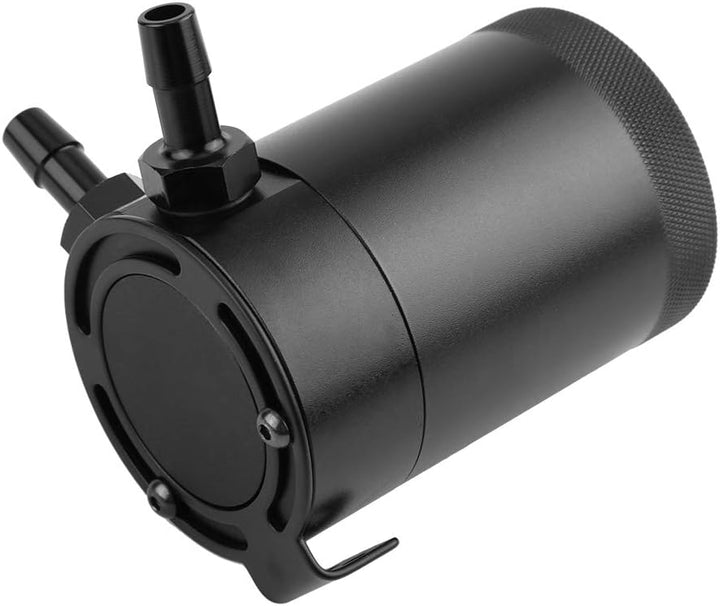 Auto Tank Ölbehälter, Fydun Universal Auffangbehälter 300ML Zwei Loch Aluminium Auto Motor Ölfangbeh