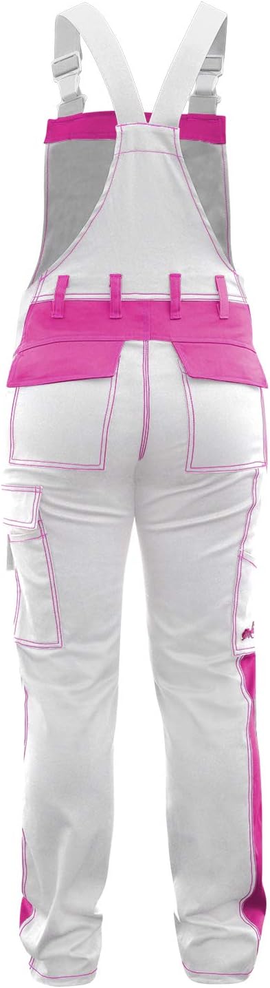 strongAnt Latzhose Damen stretch Arbeitshose für Frauen mit Kniepolstertaschen Baumwolle Cargo Hose