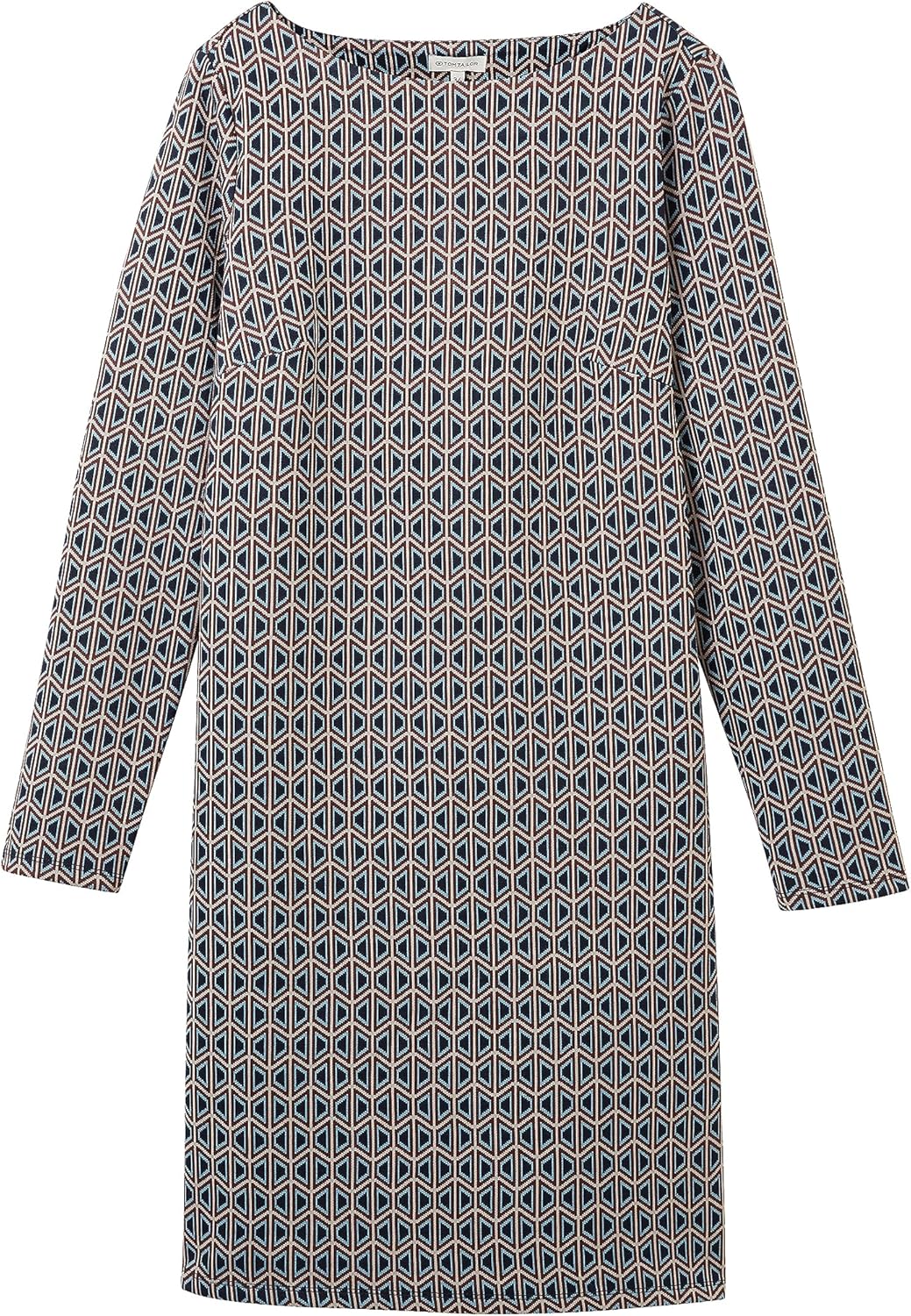 TOM TAILOR Damen Kleid 32 33953 - Geometrics Ck Jacquard, 32 33953 - Geometrics Ck Jacquard