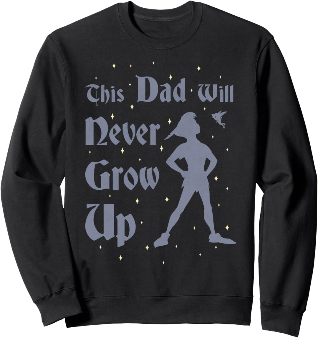 Disney Peter Pan This Dad Will Never Grow Up Silhouette Sweatshirt