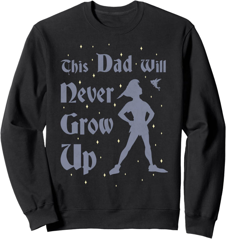 Disney Peter Pan This Dad Will Never Grow Up Silhouette Sweatshirt