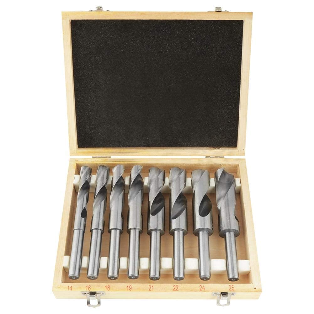 Spiralbohrer-Set, HSS Spiralbohrer aus gehärtetem Stahl Spiralbohrersatz Metallspiralbohrer Set 8tlg