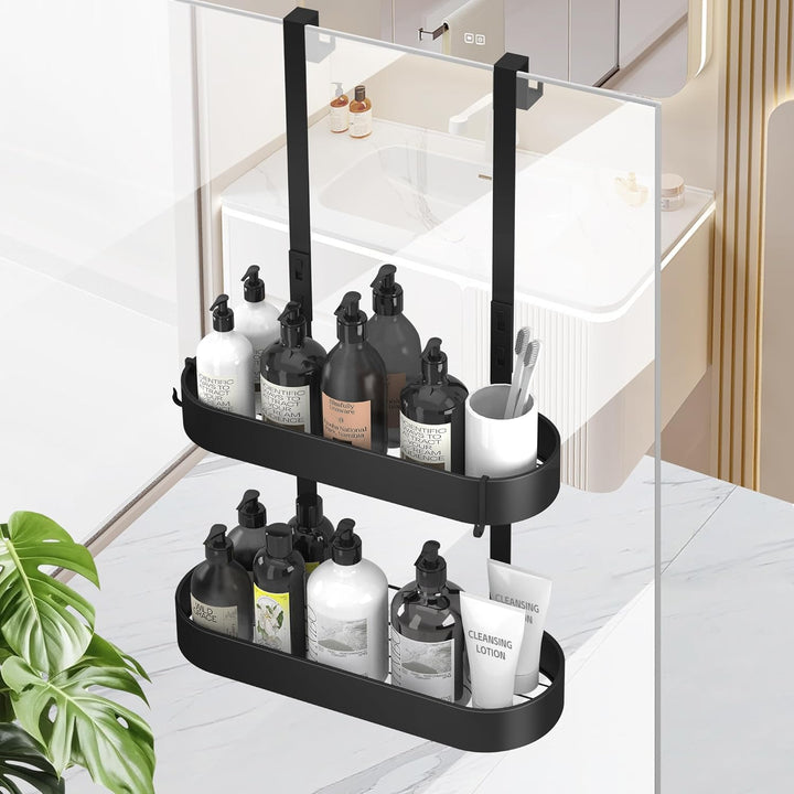 Duschregal Zum Hängen Duschablage Ohne Bohren Schwarz Badezimmer Organizer Duschkorb Shampoo Halteru