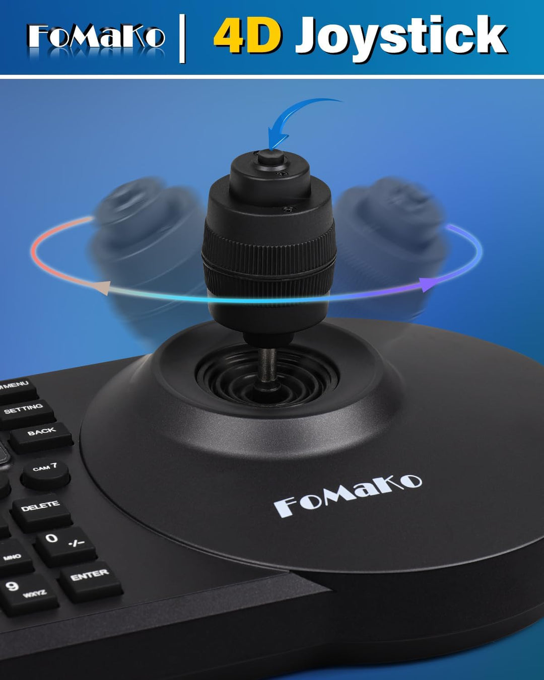 FoMaKo KC608 Pro IP LAN Streaming Kamera PTZ Controller PoE RS232 RS485, 3D PTZ Kamera Keyboard Cont