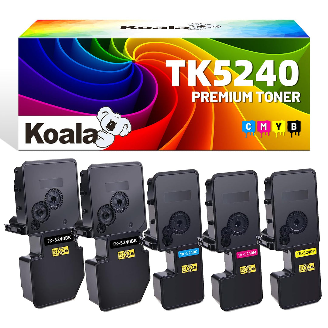 Koala TK5240 Toner Kompatible Tonerkartuschen Ersatz für Kyocera TK-5240 TK-5240K TK-5240C TK-5240M
