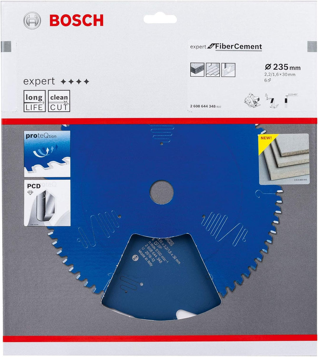 Bosch Professional 1x Kreissägeblatt Expert for Fiber Cement (für Faserzement, Sägeblatt Ø 260 x 30
