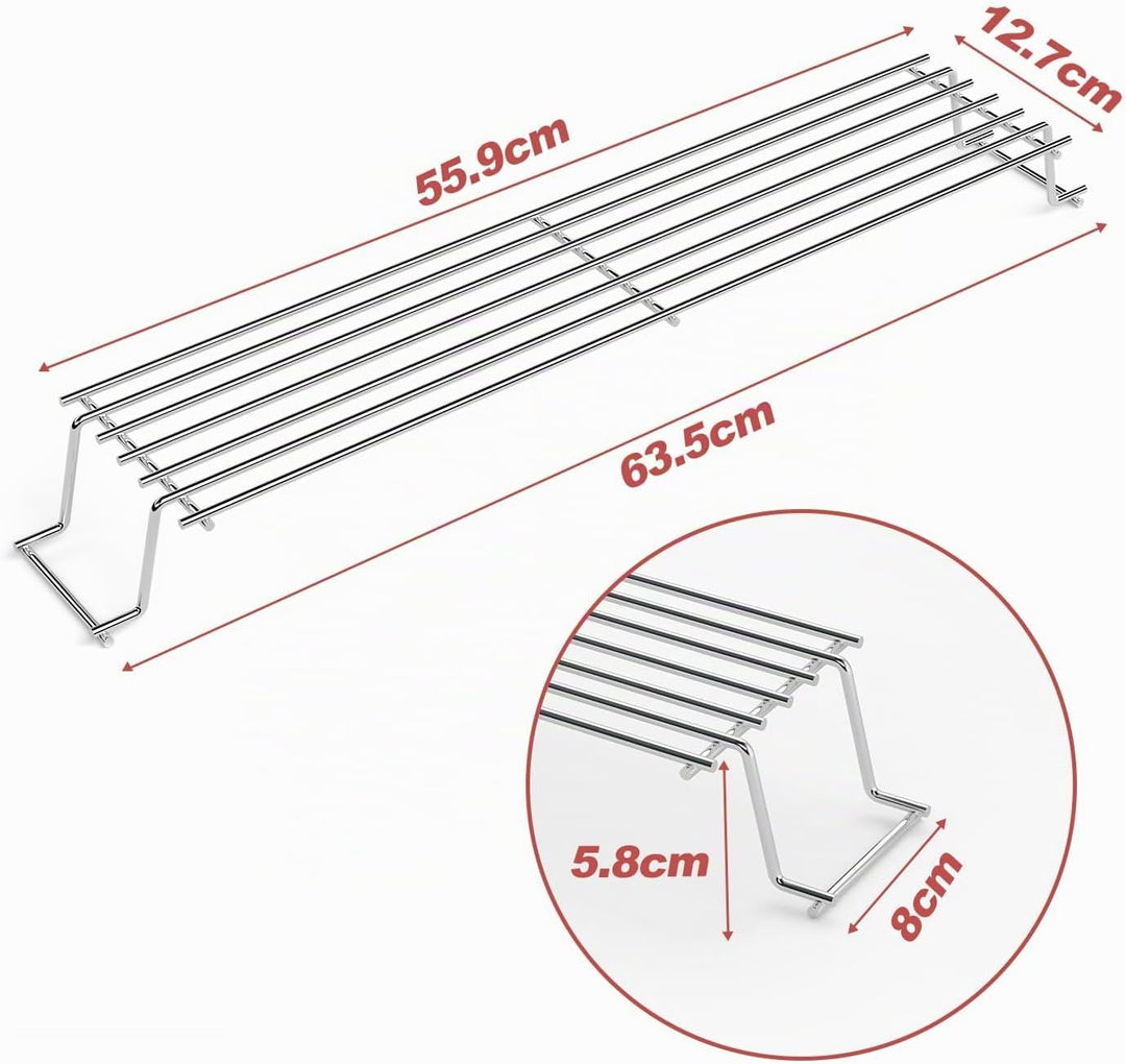 63.5CM Edelstahl Warmhalterost für Weber Spirit 300 Serie, Spirit E310 E320 E330 S310 S320 S330 SP32
