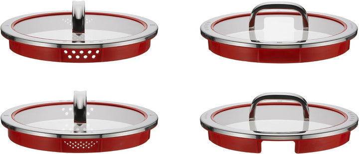 WMF Function 4 Kochtopf gross 24cm, Glasdeckel, Bratentopf Induktion 4,1l, Cromargan Edelstahl polie