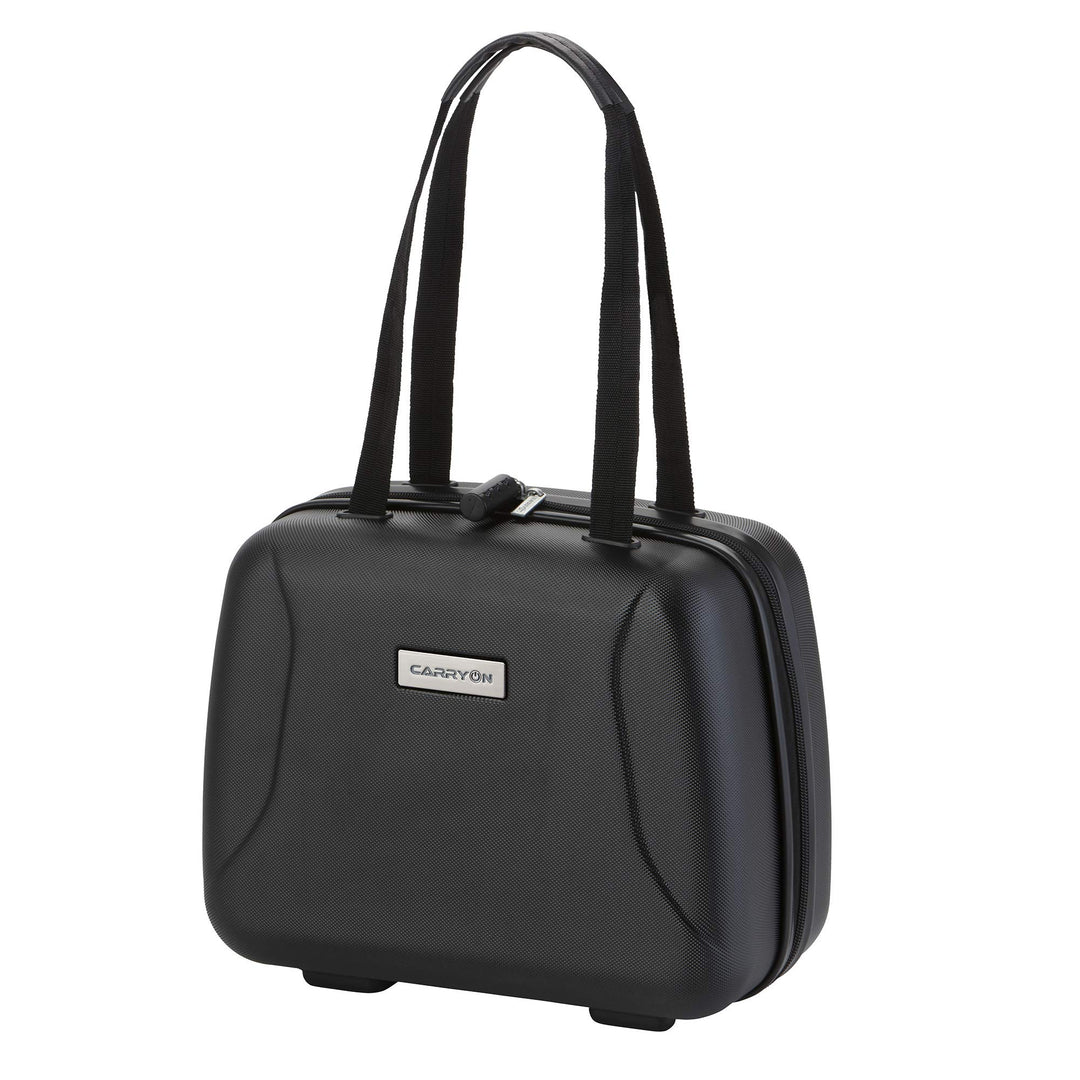 CarryOn Skyhopper Beauty Case Damen - Hartschale Kosmetikkoffer 13 L - Handgepäck (schwarz), Schwarz