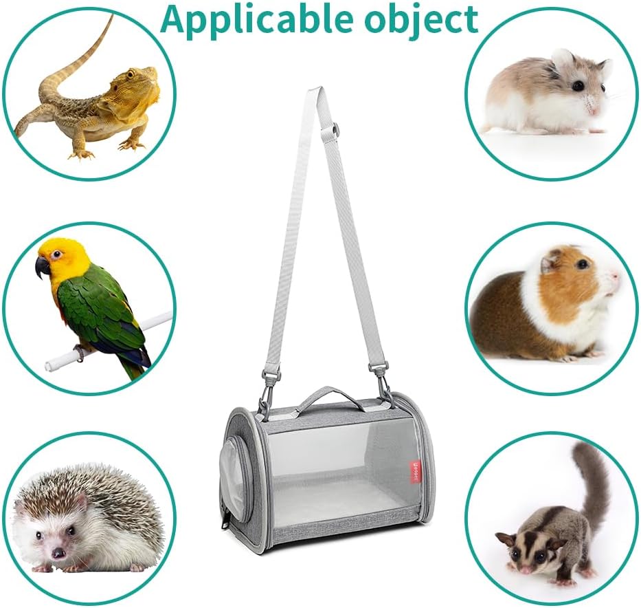 Ioview Tragetasche für Meerschweinchen, für kleine Tiere, Eidechse, Vogel, Kaninchen, Käfig, Eichhör