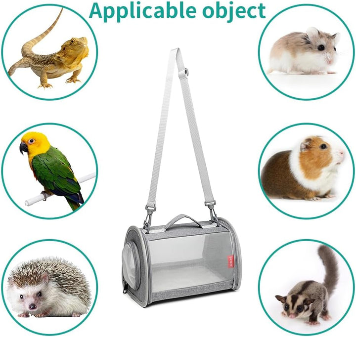 Ioview Tragetasche für Meerschweinchen, für kleine Tiere, Eidechse, Vogel, Kaninchen, Käfig, Eichhör