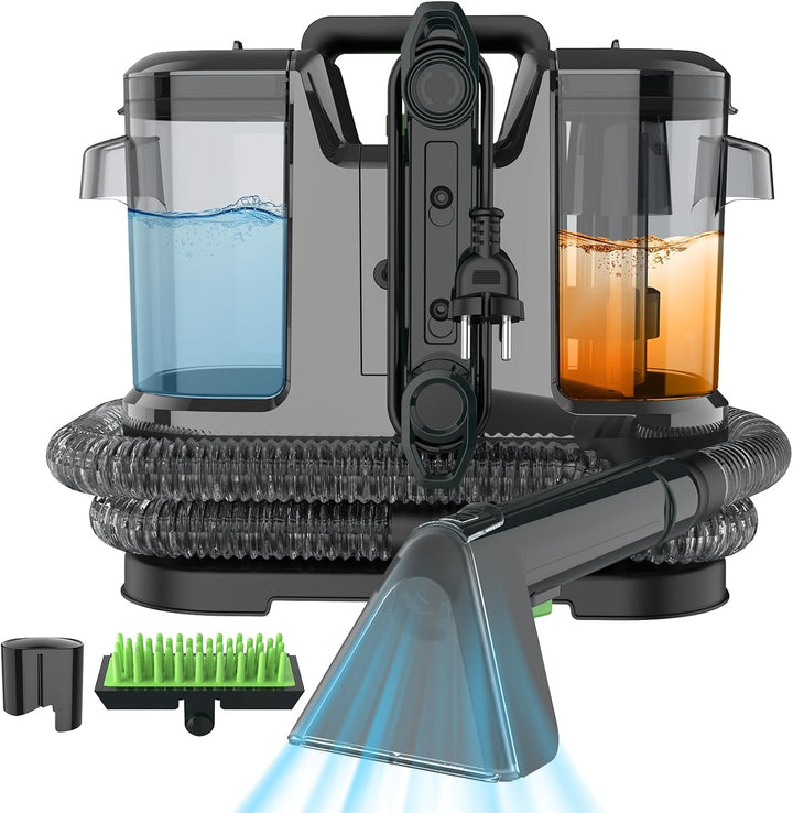 Waschsauger Teppichreiniger, 12Kpa Nasssauger Polsterreiniger, Fleckenreiniger für Teppich, Sofa, Vo