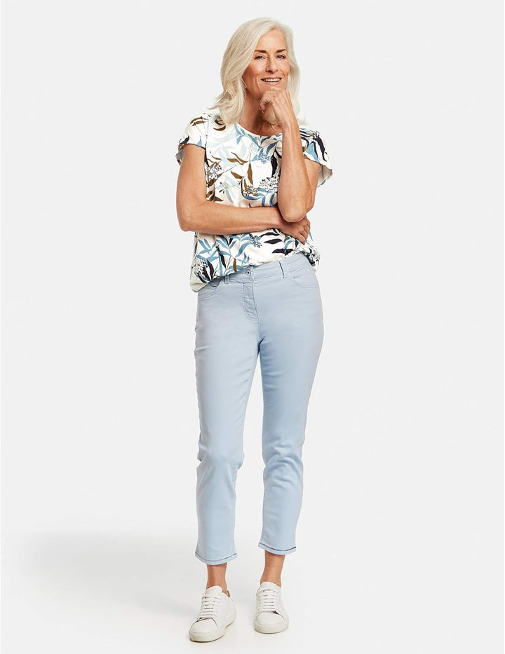 GERRY WEBER Womens 320034 Jeans, Aqua, 38