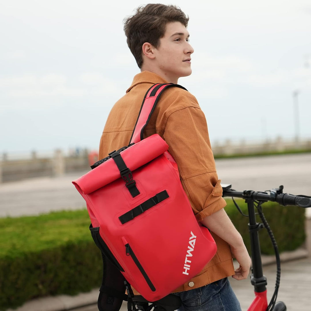 HITWAY 3in1 Fahrradtasche-29L-Geeignet als Umhängetasche - Gepäckträgertasche -Rucksäcke für Radspor