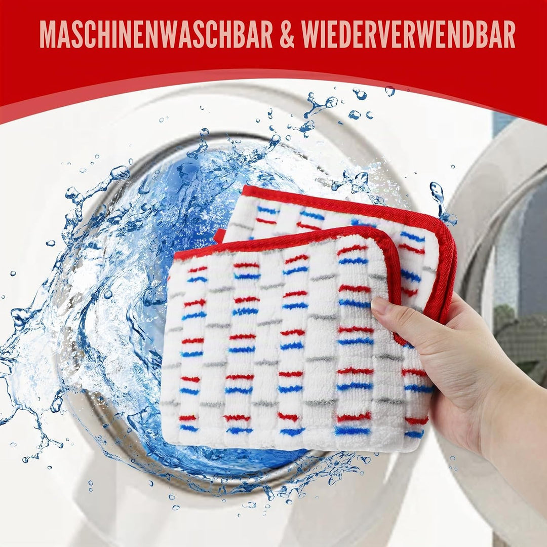 5 Stück für Vileda 1-2 Spraymax Sprühwischer Ersatzbezug, Wiederverwendbar für Vileda Wischmopp mit