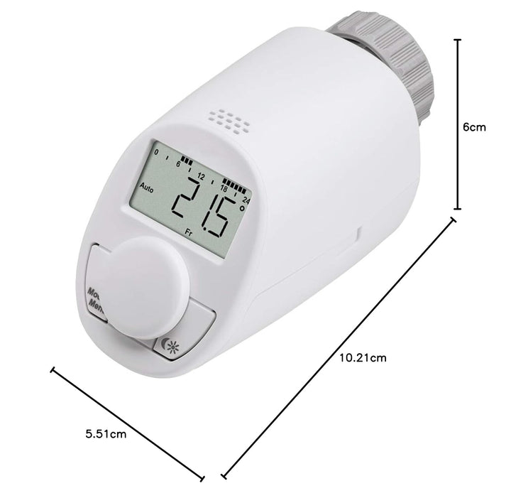 Heizkörperthermostat Modell N, neues leises Modell mit Boost Funktion, Set für 4 Räume