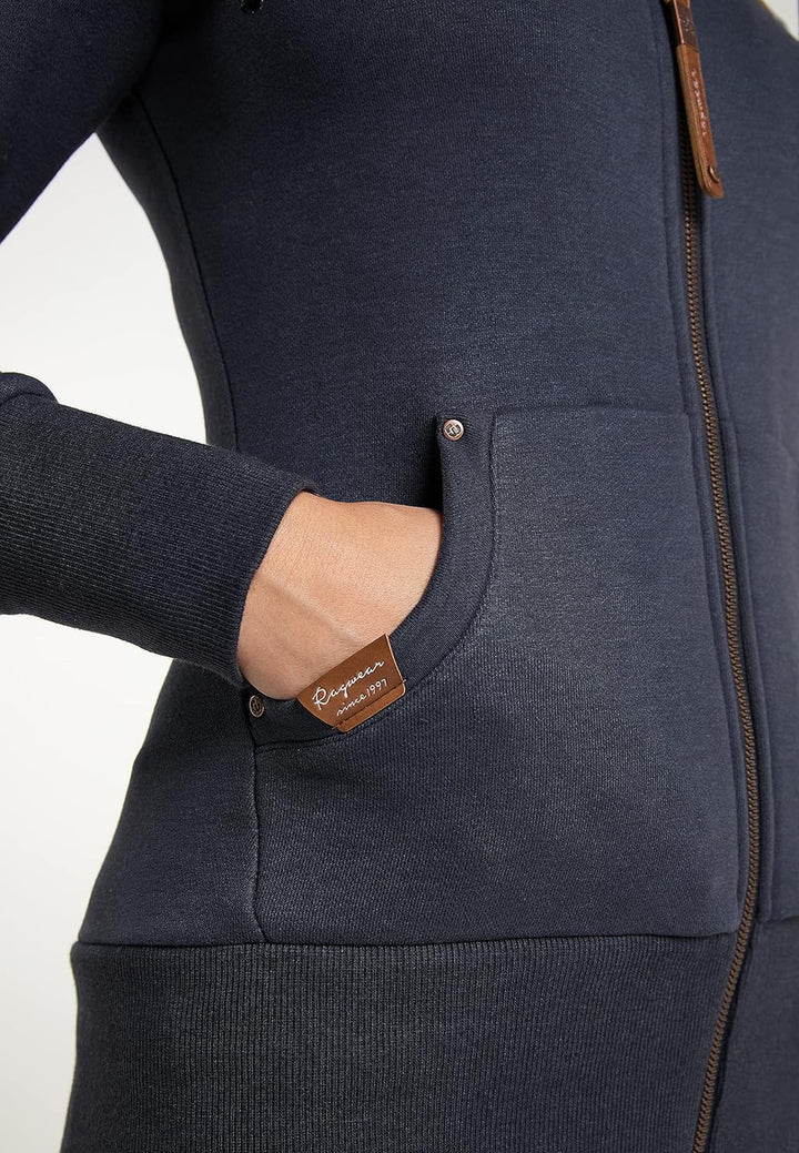 Ragwear Neska Zip Hoody Damen (M, Navy)