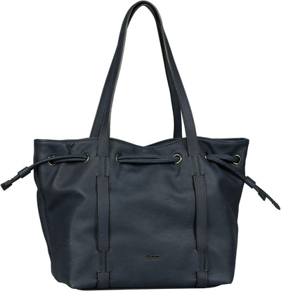 Gabor bags Malu Damen Shopper Umhängetasche Reissverschluss 34 x 18,5 x 29 Dark Blue, 34 x 18,5 x 29