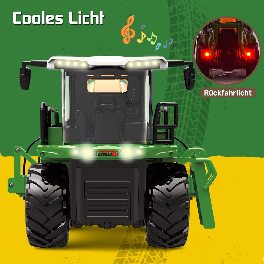 Ferngesteuerter Traktor Ferngesteuert, Trecker Ferngesteuert Traktor Spielzeug ab 3 Jahre, Traktor m
