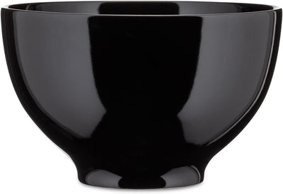 Alessi Tonale DC03/3 B - Design Steinzeug Schale, 18 cm, Poliert Schwarz