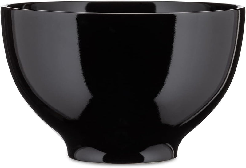 Alessi Tonale DC03/3 B - Design Steinzeug Schale, 18 cm, Poliert Schwarz