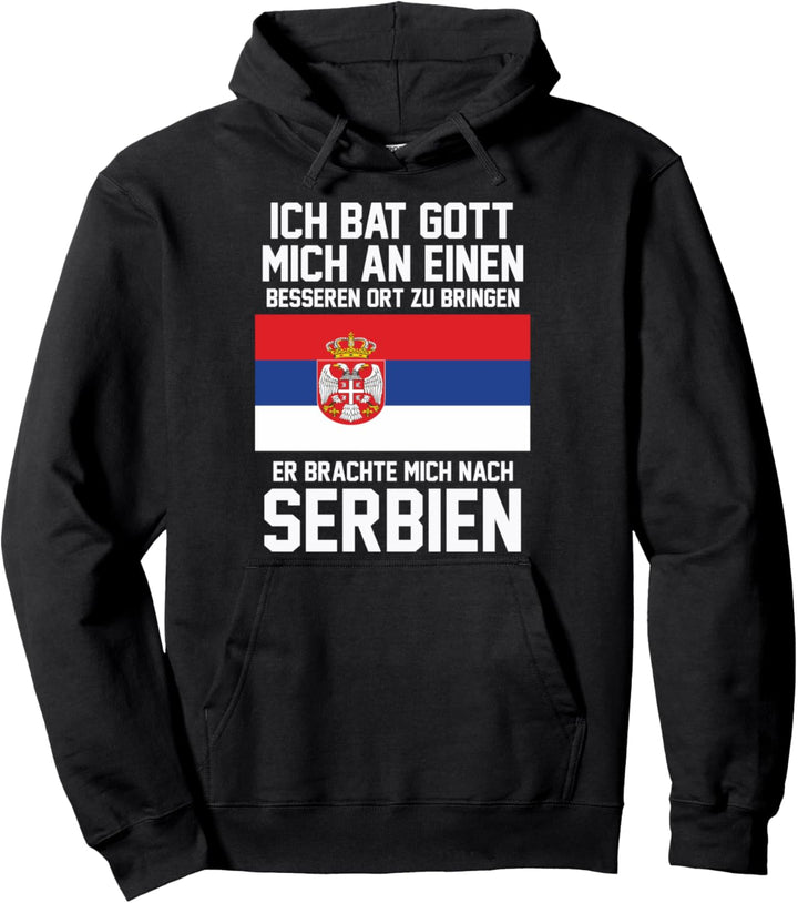 Serbien Balkan Urlauber Tourist Reise Jugoslawien Lustig Pullover Hoodie