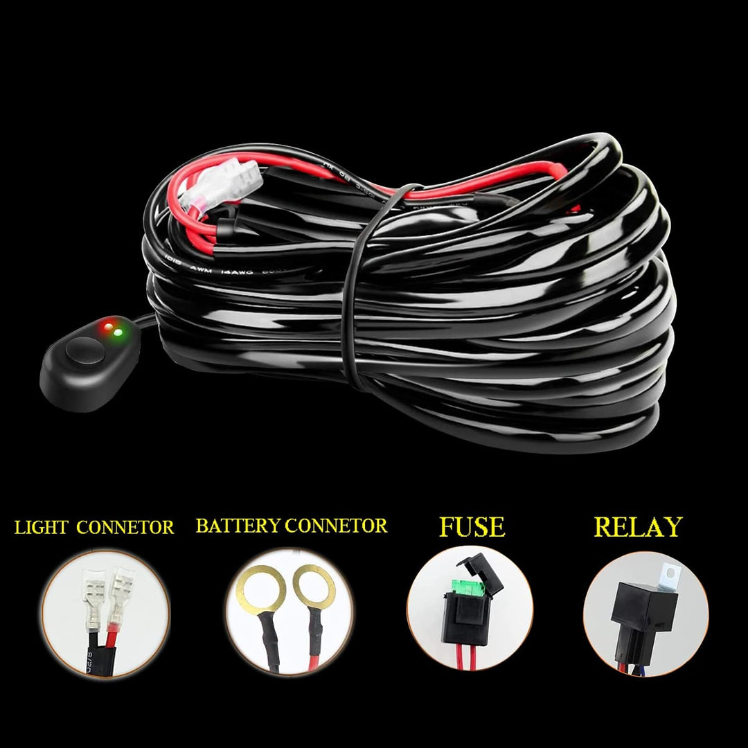 AUXTINGS 38 cm 300W LED Arbeitslicht Leiste Lichtstange LED Zusatzscheinwerfer Dreifache Licht Off R