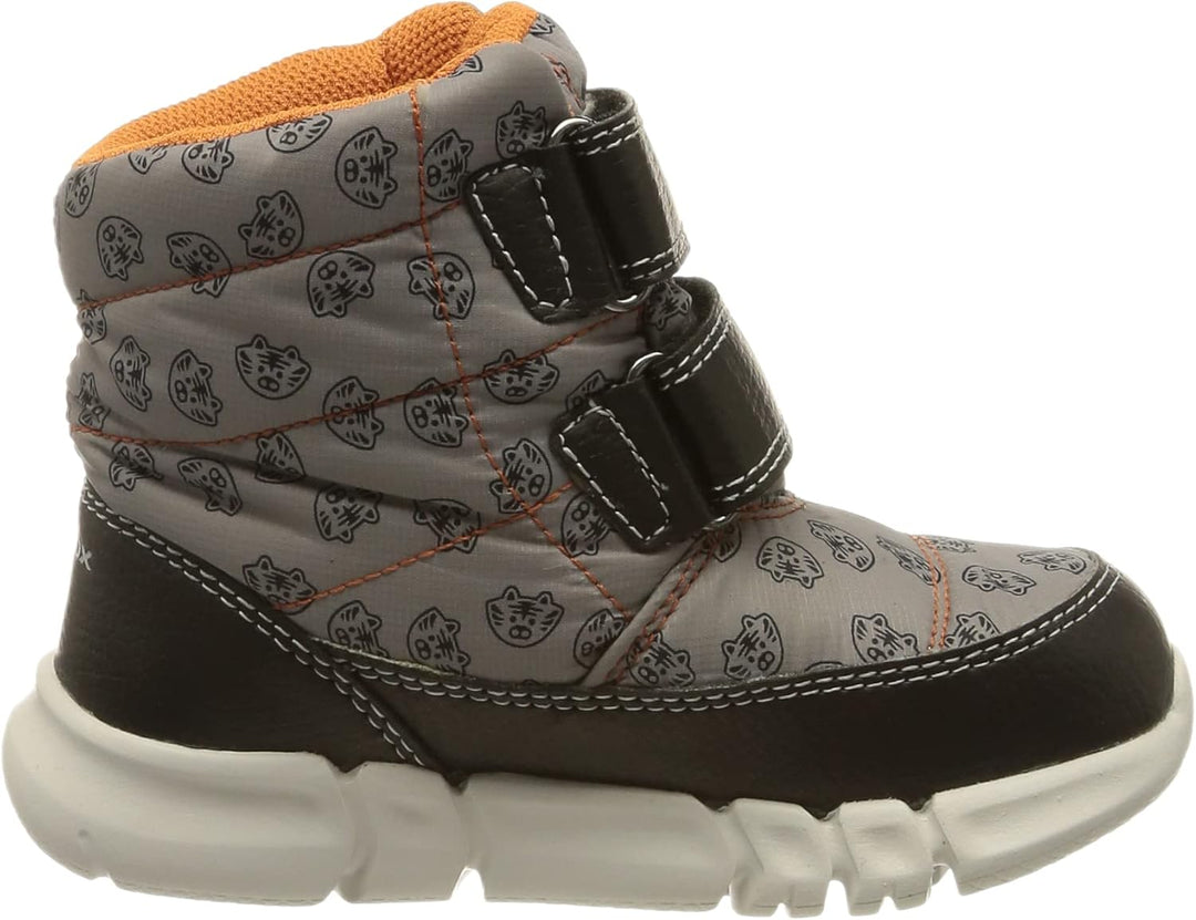 Geox Jungen B Flexyper Boy B ABX Stiefeletten 22 EU Grey Orange, 22 EU Grey Orange
