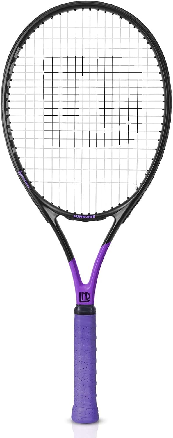 LUNNADE Tennisschläger für Erwachsene, 27 Zoll Leicht Tennisschläger mit Hülle, Geeignet für Damen H