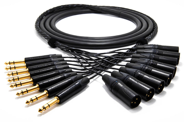 enoaudio Mogami 2932 8 Multicore Analog Kabel | Neutrik Gold XLR male - Neutrik 6,3mm TRS klinke | H