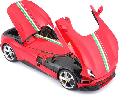 Bburago 18-16909 Ferrari Monza SP1 Modellauto im Massstab 1:18, Verschiedene Designs und Farben