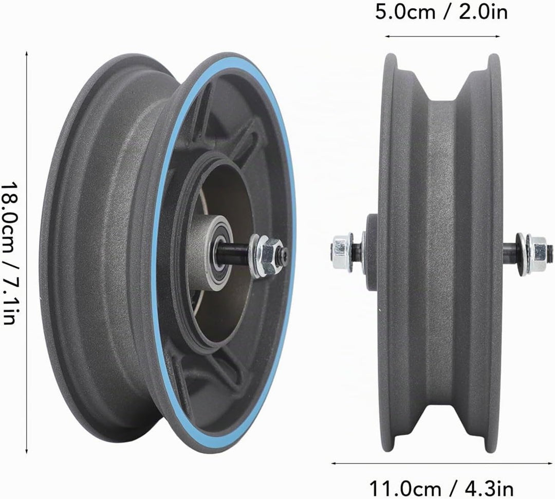 Elektroroller Vorderradnabe für MAX G30D, E-Scooter Vorderrad Nabe Aluminiumlegierung E-Roller Radna