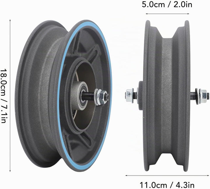 Elektroroller Vorderradnabe für MAX G30D, E-Scooter Vorderrad Nabe Aluminiumlegierung E-Roller Radna