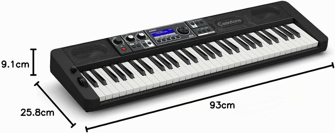 Casio CT-S500 CASIOTONE Top Keyboard mit Anschlagdynamik, Echtzeit-Controllern und Bluetooth Audio&M