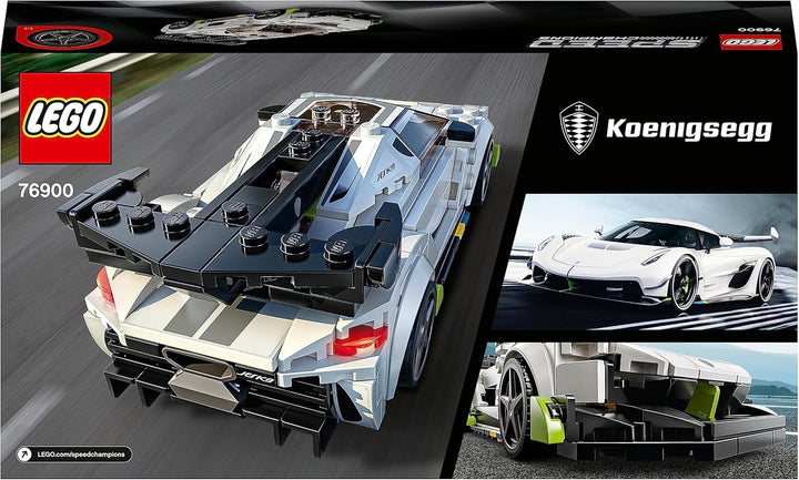 LEGO 76900 Speed Champions Koenigsegg Jesko Rennauto, Spielzeugauto, Modellauto zum selber Bauen Sin