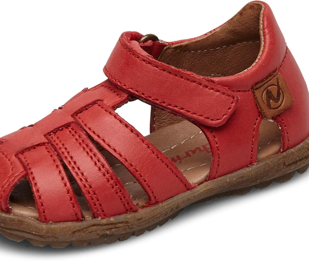 Naturino SEE-Halb geschlossene Sandalen aus laminiertem Leder-Rosa 20 EU Rot, 20 EU Rot
