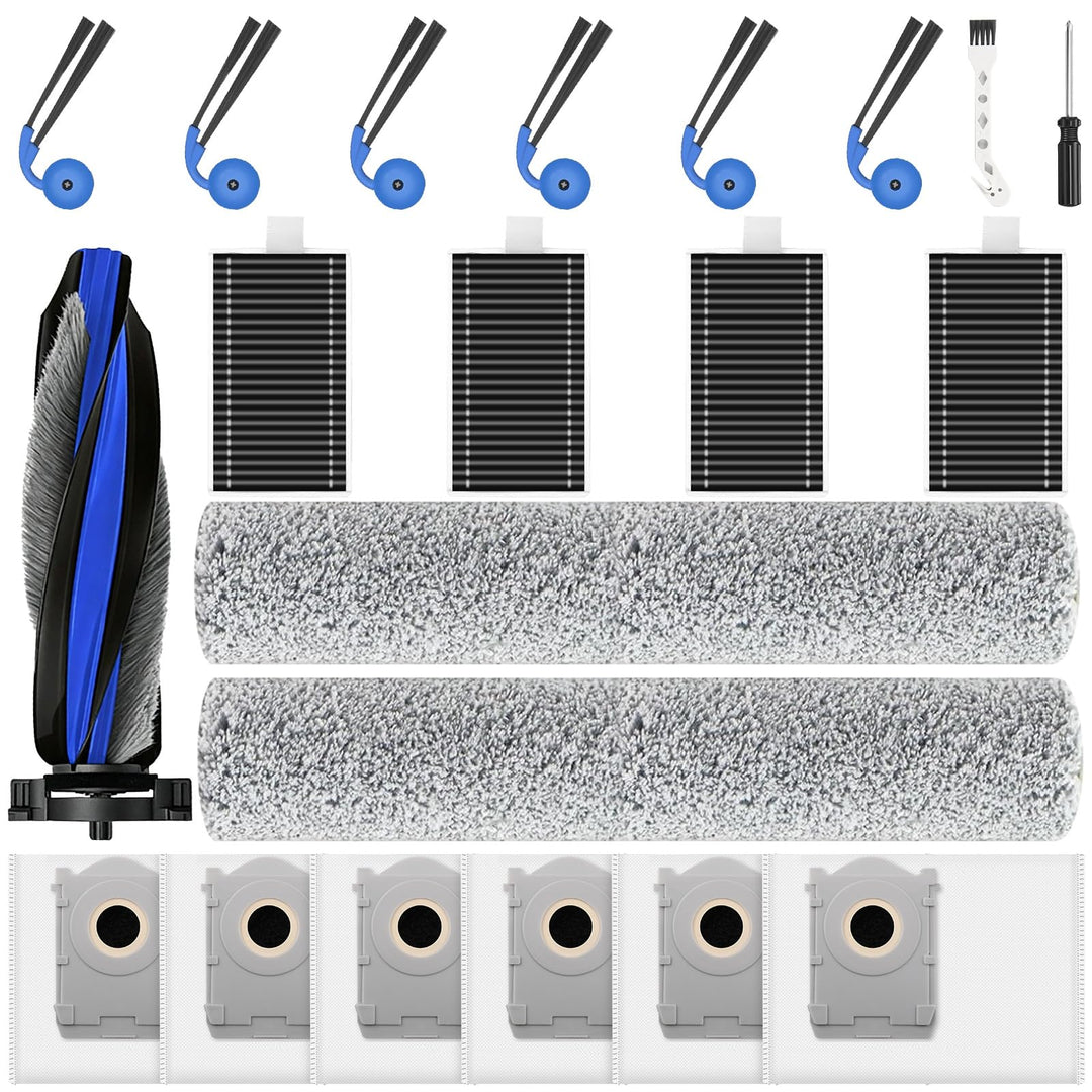 21 Stück Zubehörset für Ecovacs Deebot T90 Omni / T90 Pro Omni / X12 Pro Omni Saugroboter, 1 Hauptbü