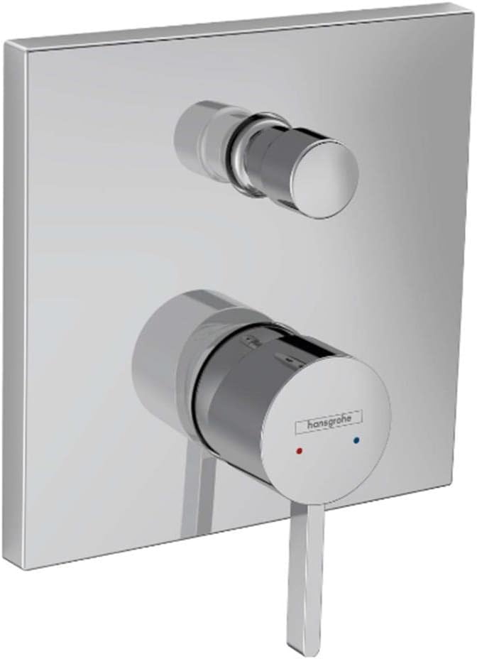 hansgrohe Wannenarmatur Finoris, Unterputz Badarmatur für 2 Funktionen, Chrom Chrom Wanne, Chrom Wan