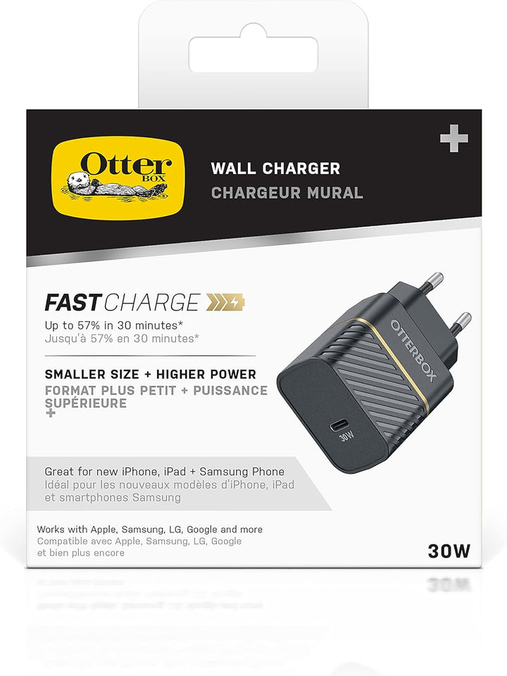 OtterBox USB-C PD GaN EU Ladegerät 30W, USB-C Schnellade Gerät für Smartphone und Tablet, Sturzgesch