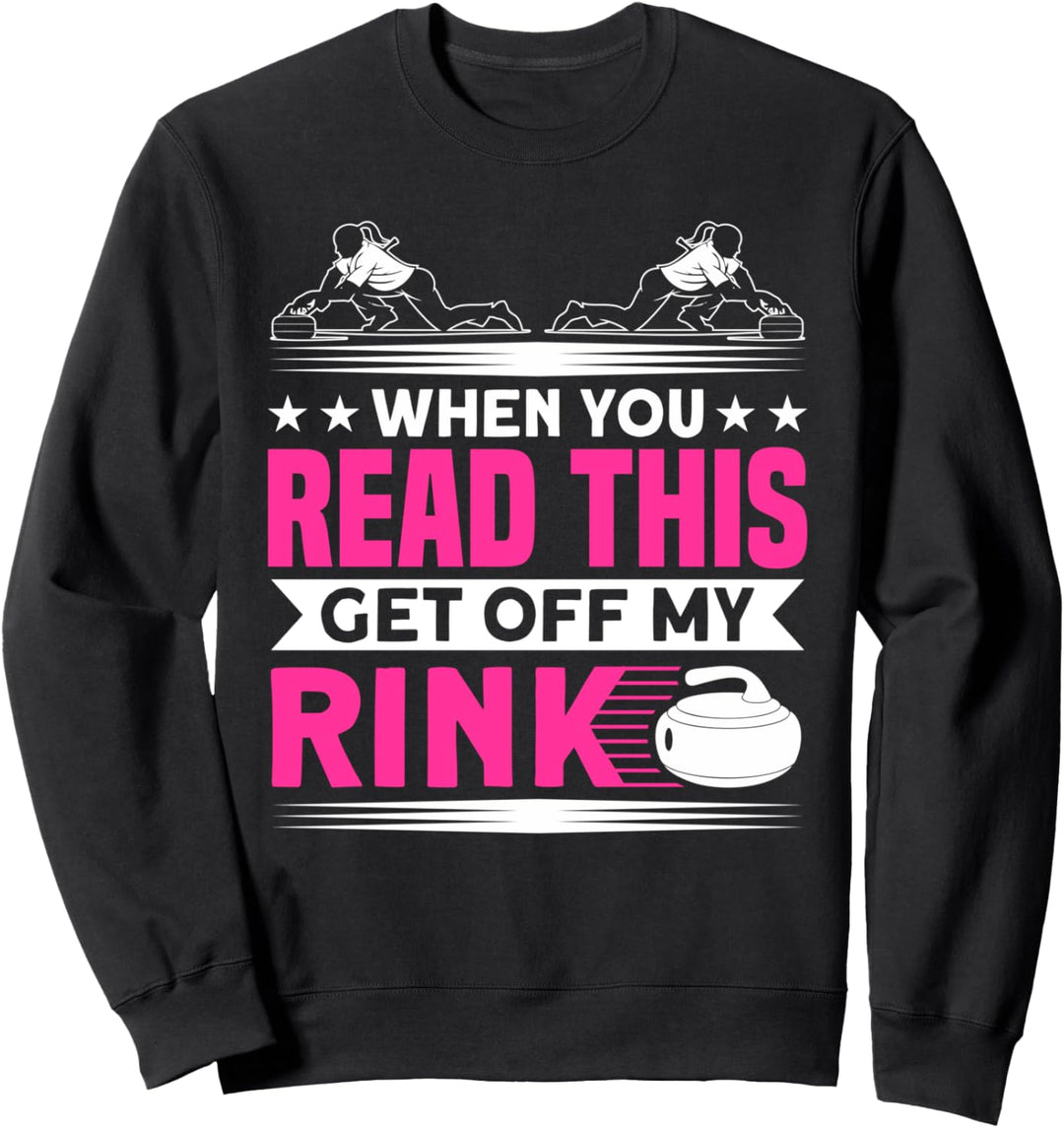 Curling Stockschiessen Curlingspieler Eisstock schiessen Sweatshirt