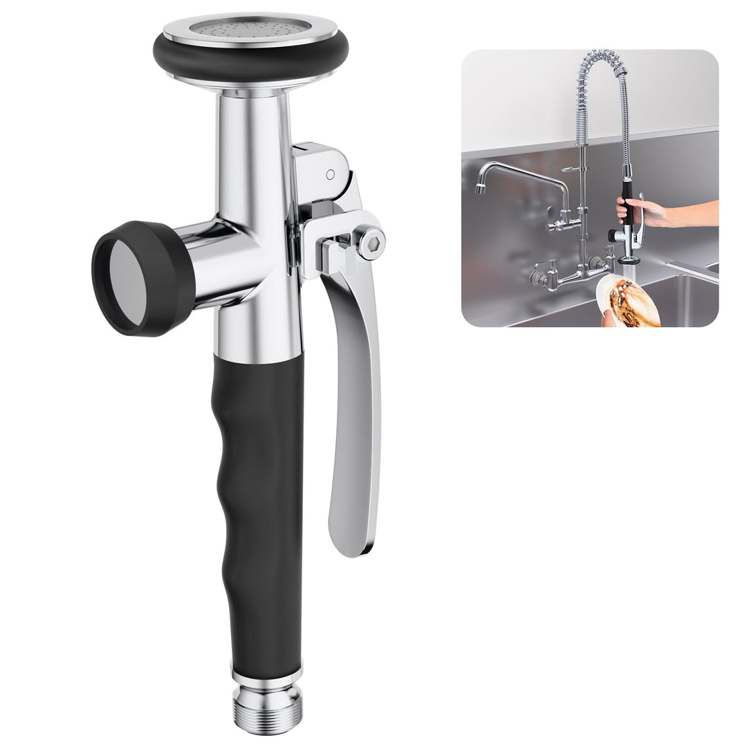 KULACO Profi Gastro Handbrause, Messing Geschirrbrause, Spülbrause Universeller 1/2" Anschluss Gastr