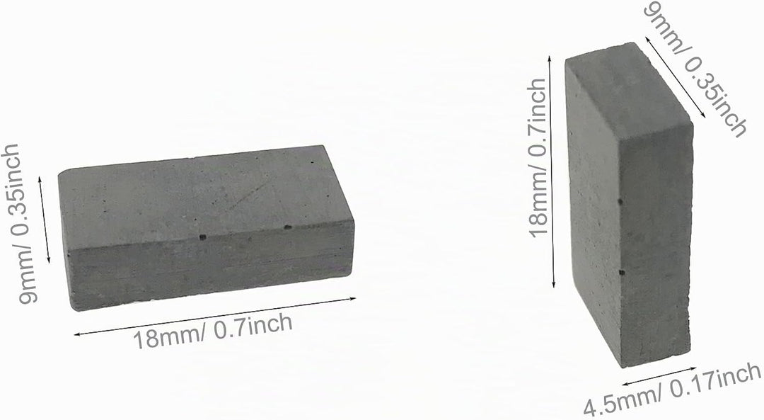Woohome 500 Stück Mini Ziegel Mini Scale Ziegel Grau Mini Simulation Ziegel mit Schaber für DIY Pupp