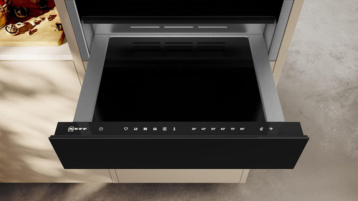 Neff N24HA11N1, N70, Wärmeschublade, 60 x 14 cm, Edelstahl, Grifflos, 140 mm hoch