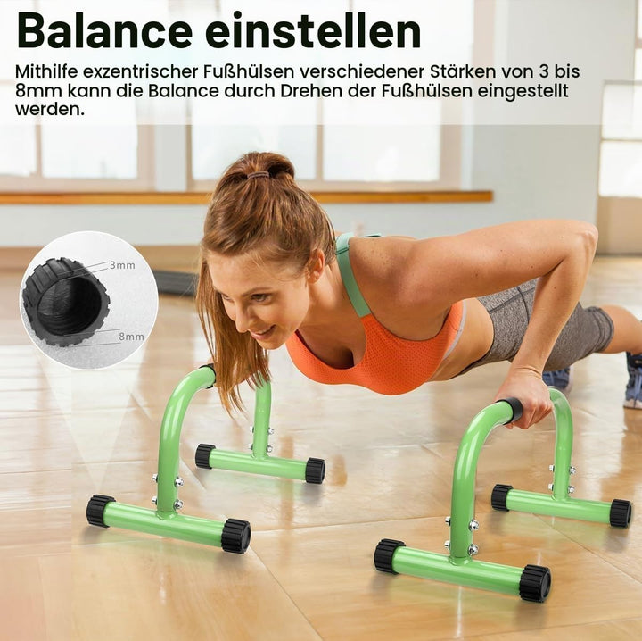 AmazeFan Parallettes, Handstand Barrenm, Grosser Push Up Bar &amp; &amp; Dip Barren, Rutschfeste Liegestützg